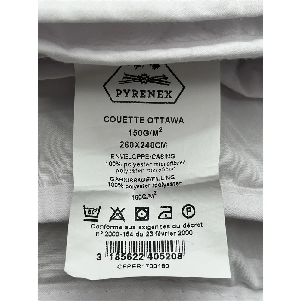 PYRENEX Ottawa Premium French King Duvet 240x220cm Lightweight 150g/m² New‎